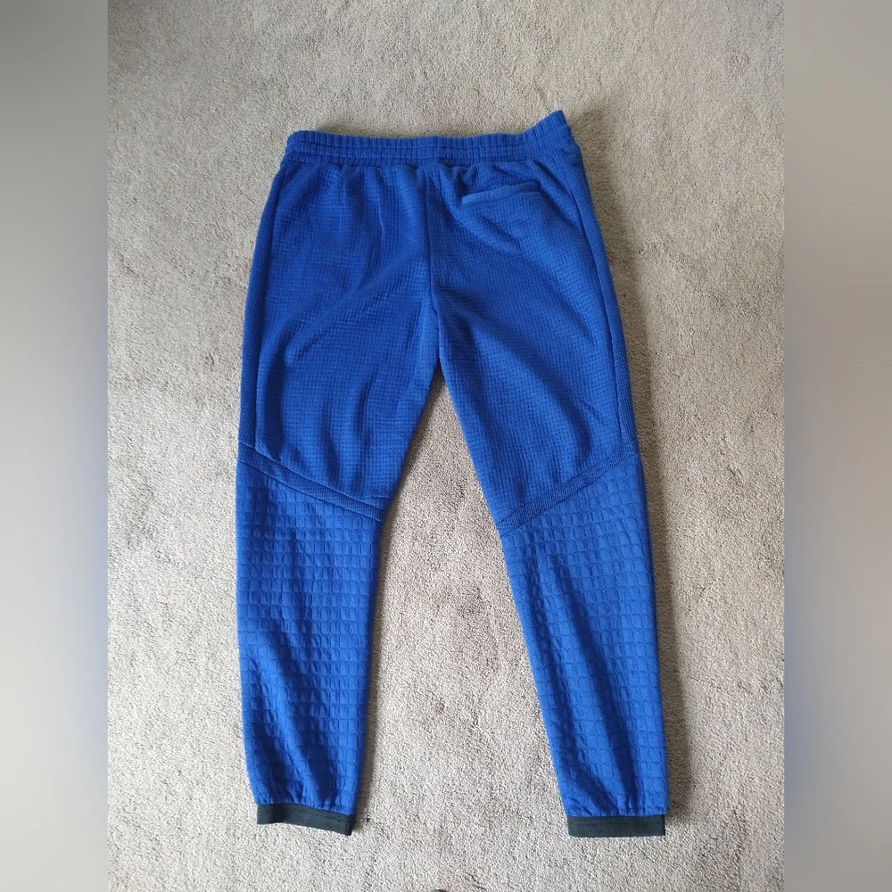 De Baggio Men's Jersey Sweatpants‎ Waffle Blue Pants Size 2XL